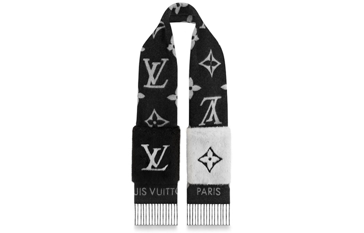 Lookbook (W) 路易威登雷克雅未克女士可双面穿羊毛围巾黑色 M74353