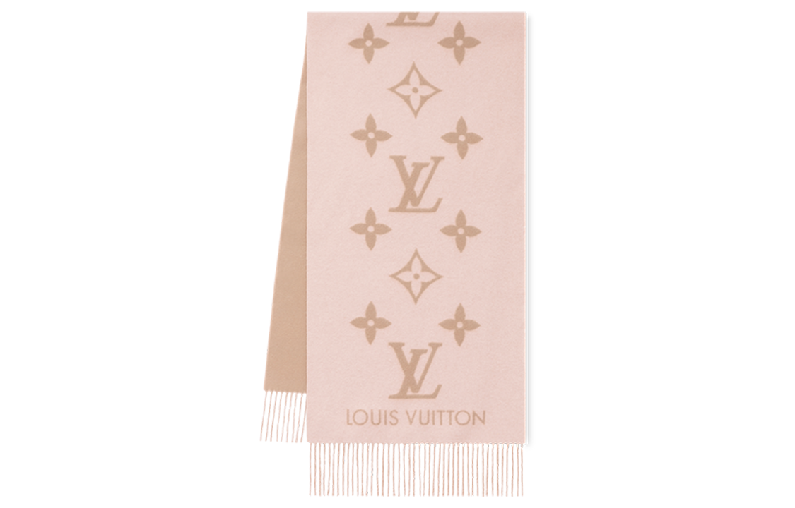 (Women) Louis Vuitton Reykjavik Tassel Logo Wool Scarf Pink Women’s Accessory. M78908 圖 2