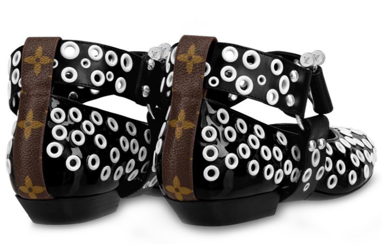 Shop (W) Louis Vuitton Rhapsody ''Ballet Flat Zwart Wit'' 1A5SHK