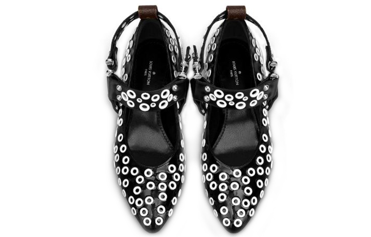 Purchase (W) Louis Vuitton Rhapsody ''Ballet Flat Zwart Wit'' 1A5SHK