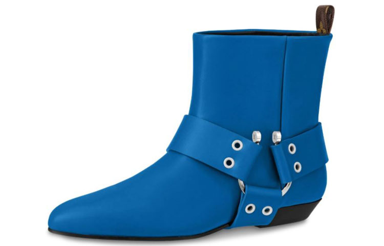(W) LV Rhapsody Ankle Boot 'Blue Calfskin'