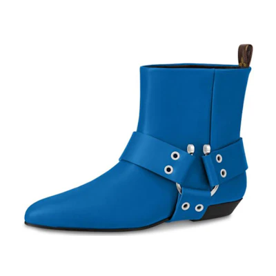 (W) LV Rhapsody Ankle Boot 'Blue Calfskin'