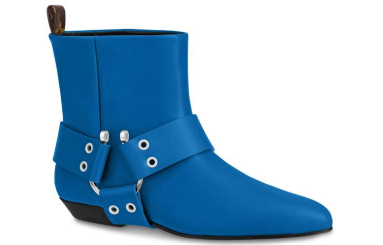 Order (W) Louis Vuitton Rhapsody Stiefelette ''Blaues Kalbsleder'' 1A5SKO