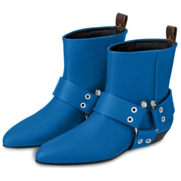 Lookbook (W) Louis Vuitton Rhapsody Stiefelette ''Blaues Kalbsleder'' 1A5SKO