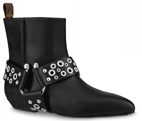 (W) Louis Vuitton Rhapsody Stiefeletten ''Schwarz mit Silbergürtel'' 1A5SUO Order (W) Louis Vuitton Rhapsody Stiefeletten ''Schwarz mit Silbergürtel'' 1A5SUO