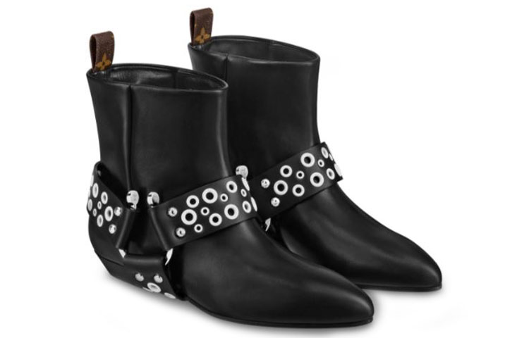 (W) LV Rhapsody Ankle Boots 'Black with Silver Belt' 圖 3