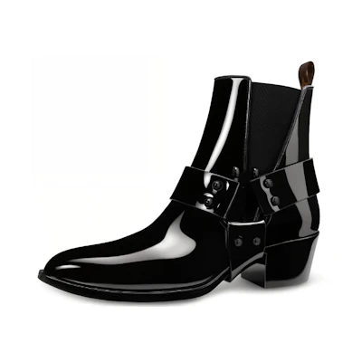 (W) LV Rhapsody Ankle Boots 'Glossy Black Rubber'
