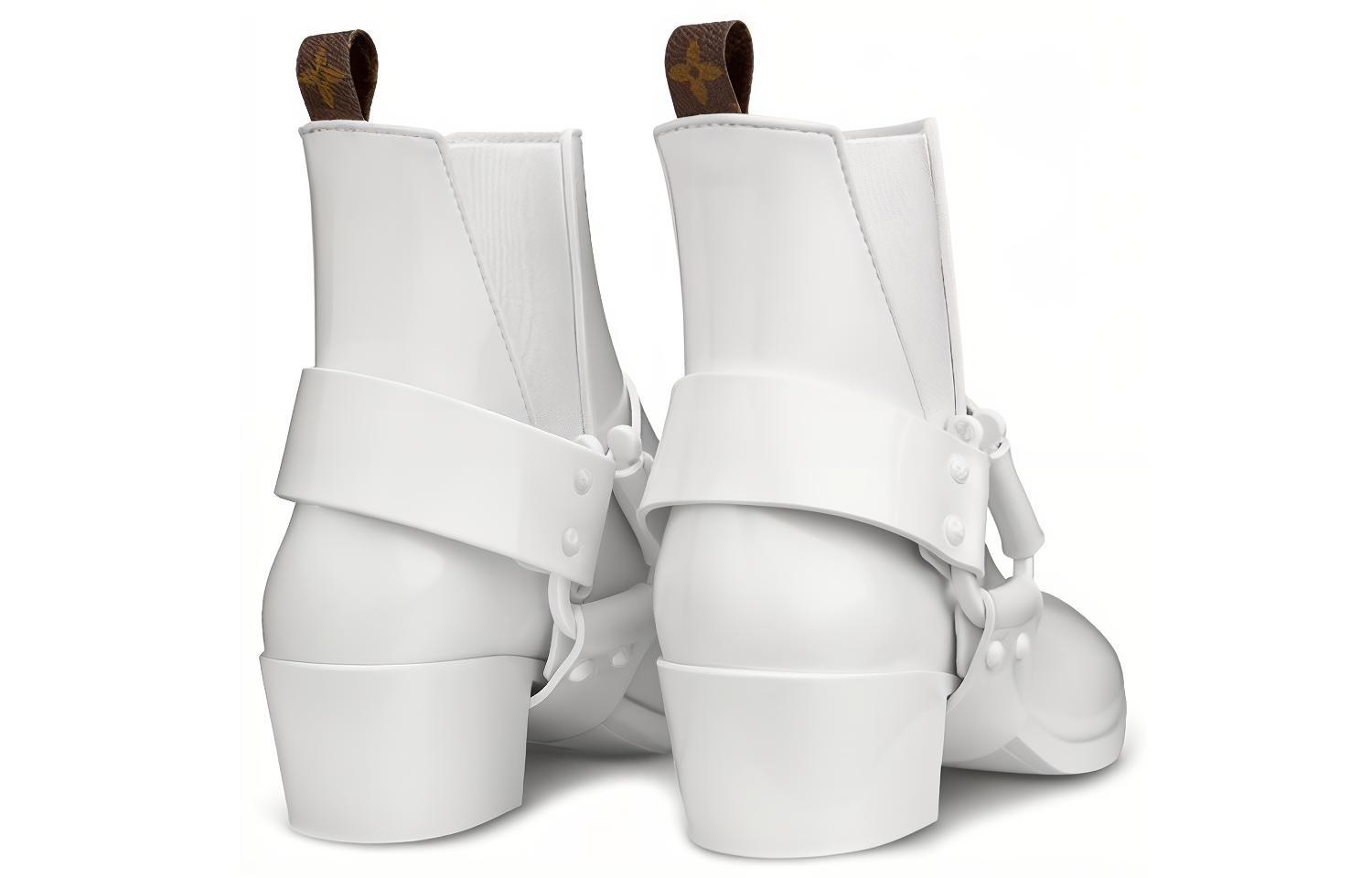 (W) LV Rhapsody Ankle Boots 'White Patent Leather' 圖 4