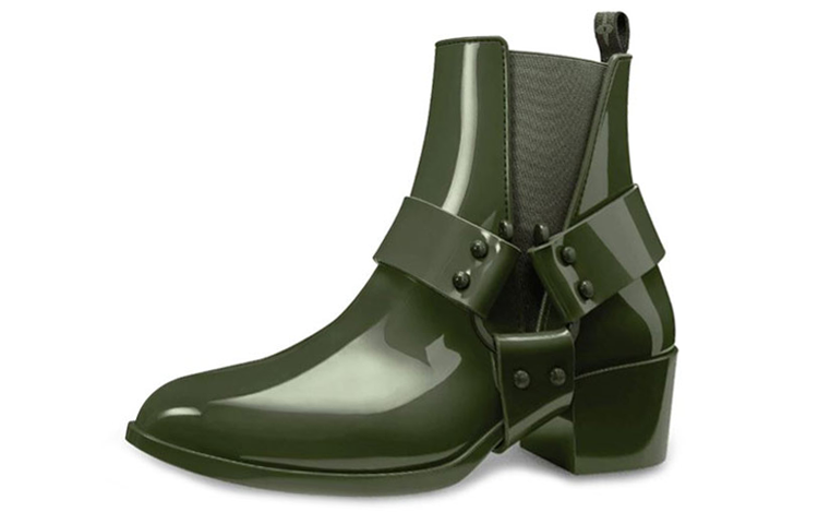 (W) LV Rhapsody Chelsea Boot 'Glossy Military Green'
