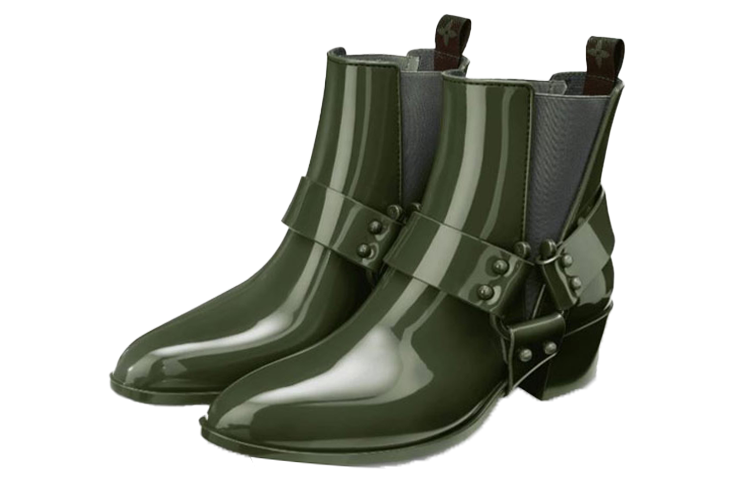 Lookbook (W) Louis Vuitton Rhapsody Chelsea Boot ''Glänzend Militärgrün'' 1A66XZ