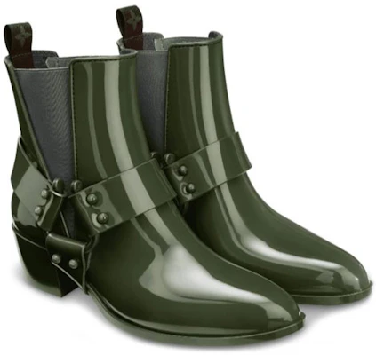 (W) Louis Vuitton Rhapsody Chelsea Boot ''Glänzend Militärgrün'' 1A66XZ Shop (W) Louis Vuitton Rhapsody Chelsea Boot ''Glänzend Militärgrün'' 1A66XZ