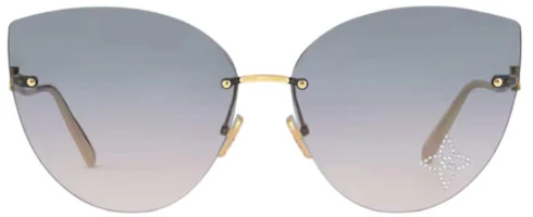 (Women) Louis Vuitton Rimless Metal Cat-Eye Sunglasses Women’s Gold Z2827U (Women) Louis Vuitton Rimless Metal Cat-Eye Sunglasses Women’s Gold Z2827U