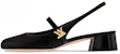 (W) Louis Vuitton Romy 'Mule Tumit Blok Hujung Bulat Hitam' 1ACUQU