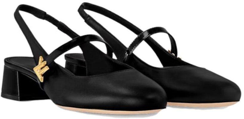 (Women) Louis Vuitton Romy 'Black Round Toe Block Heel Mules' 1ACUQU Lookbook (Women) Louis Vuitton Romy 'Black Round Toe Block Heel Mules' 1ACUQU
