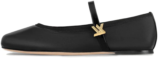 (Women) Louis Vuitton Romy Flat Mary Jane 'Black Leather' 1ACUKM (Women) Louis Vuitton Romy Flat Mary Jane 'Black Leather' 1ACUKM