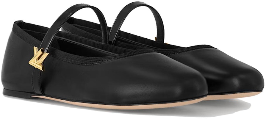 (Women) Louis Vuitton Romy Flat Mary Jane 'Black Leather' 1ACUKM Order (Women) Louis Vuitton Romy Flat Mary Jane 'Black Leather' 1ACUKM