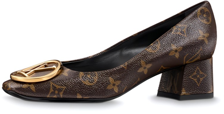 women-louis-vuitton-round-toe-block-heel-pumps-brown-1-a3-nzg
