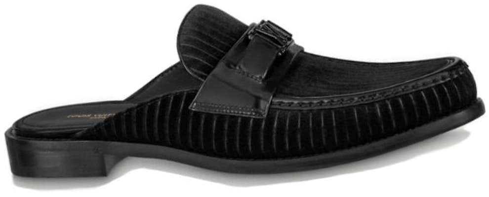 (Women) Louis Vuitton Round Toe Comfort Mule 'Black Leather' 1AAR0A Order (Women) Louis Vuitton Round Toe Comfort Mule 'Black Leather' 1AAR0A