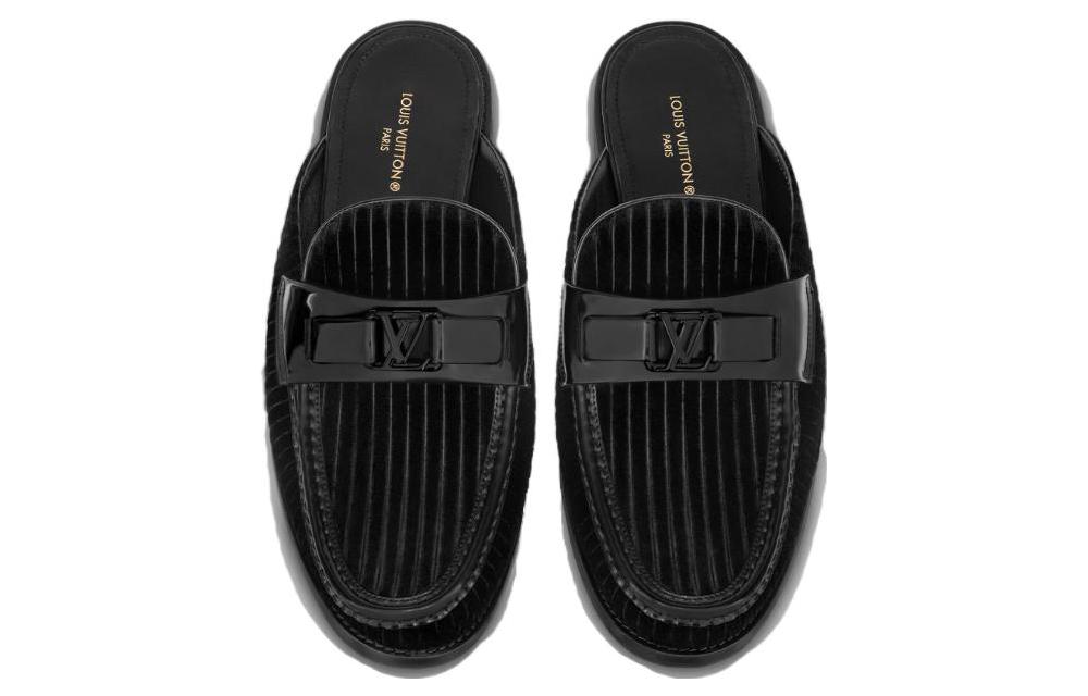 Lookbook (W) 루이비통 블랙 가죽 컴포트 뮬 1AAR0A