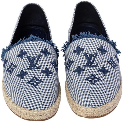(Women) Louis Vuitton Round Toe Slip-On 'Blue Fisherwoman' 1A3OCX Lookbook (Women) Louis Vuitton Round Toe Slip-On 'Blue Fisherwoman' 1A3OCX