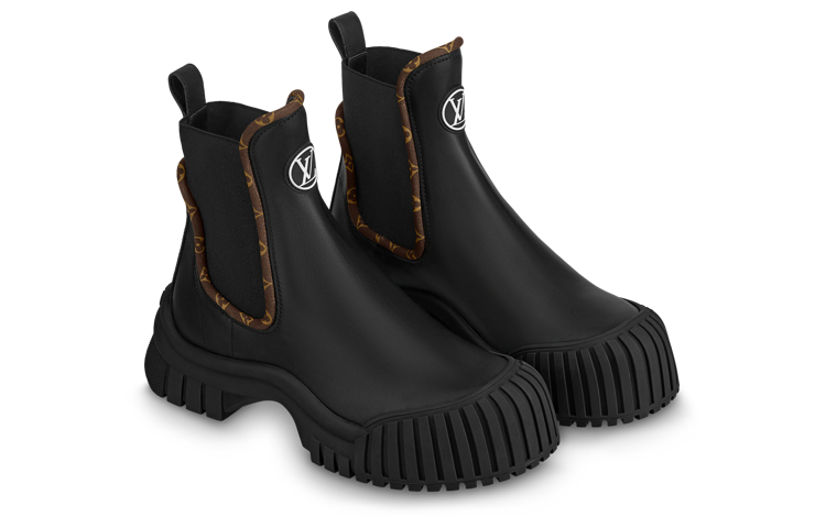 Lookbook (W) 루이비통 루비 플랫 앵클부츠 (블랙) 1AB0FO