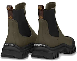 Shop (W) Bottes Plates Louis Vuitton Ruby Olive Green 1ABUIG