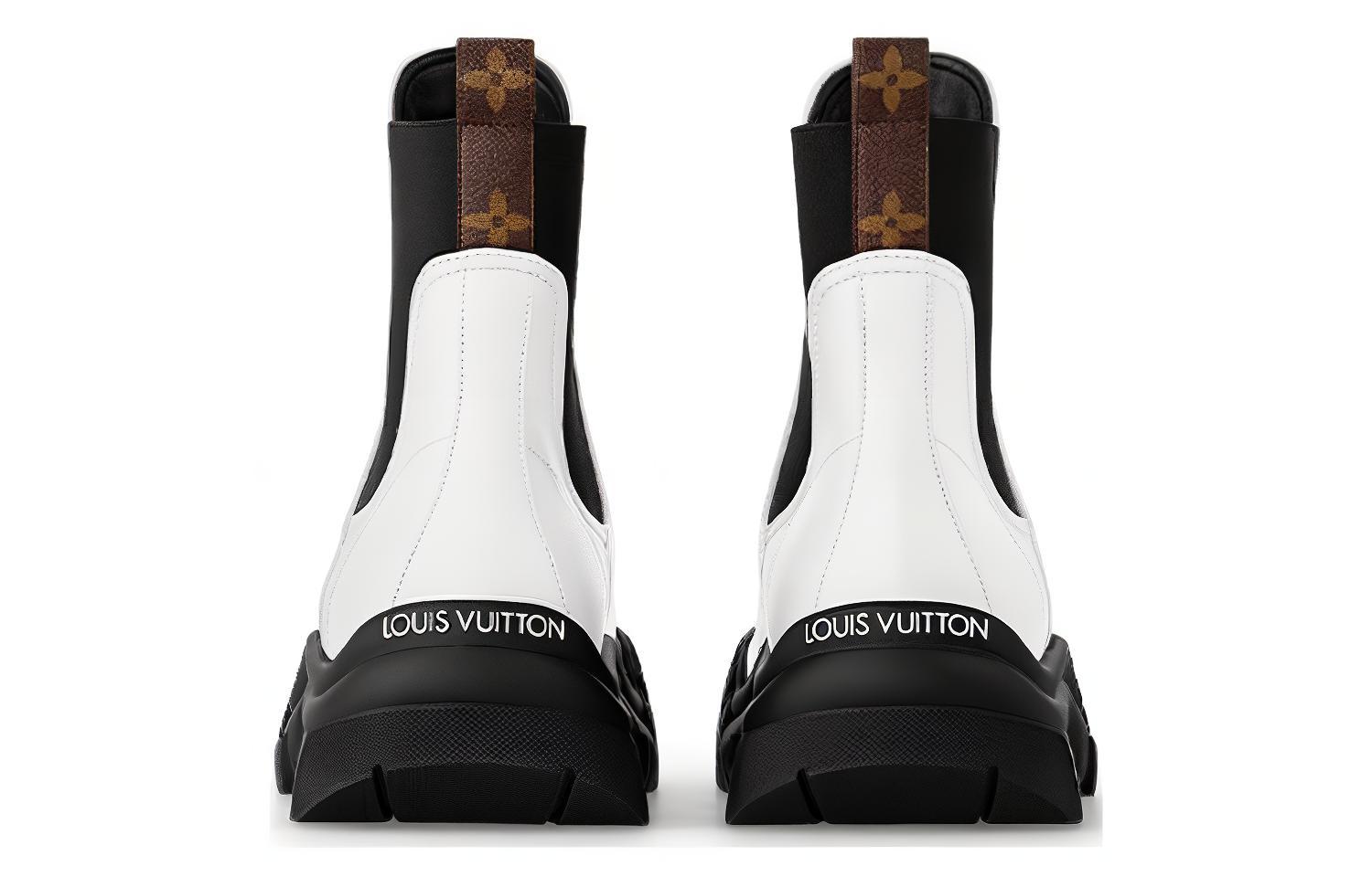 Shop (W) Louis Vuitton Ruby Flat Ankle Boots 'Putih' 1ABUJA