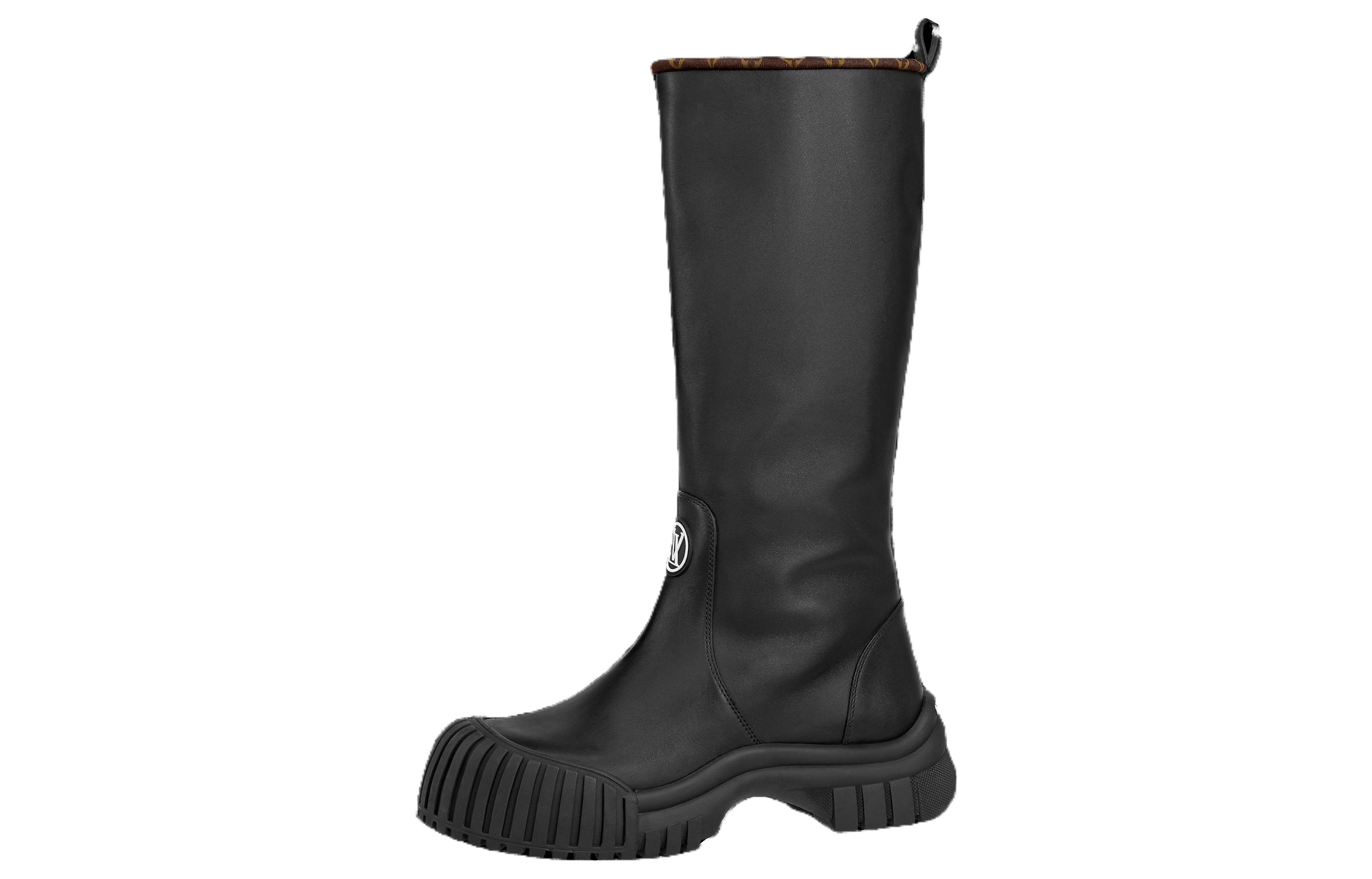 (Women) Louis Vuitton Ruby Flat High Boots 'Black' 1ABVTF
