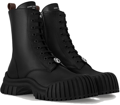 (Women) Louis Vuitton Ruby Flat Ranger Boots 'Black Plain' 1ABPS0 Order (Women) Louis Vuitton Ruby Flat Ranger Boots 'Black Plain' 1ABPS0
