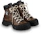 (W) Louis Vuitton Ruby Flat Ranger Boots 'Pola Coklat Monogram dengan Hitam' 1AALYG
