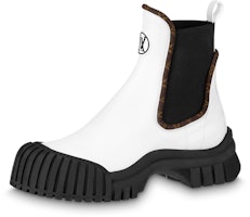 (Women) Louis Vuitton Ruby Flat Ranger Boots 'White' 1AB0G3 (Women) Louis Vuitton Ruby Flat Ranger Boots 'White' 1AB0G3