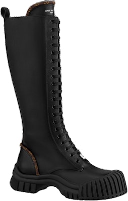 (Women) Louis Vuitton Ruby Flat Ranger Knee Boots 'Black' 1AB47R Order (Women) Louis Vuitton Ruby Flat Ranger Knee Boots 'Black' 1AB47R