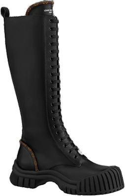 (W) Louis Vuitton Ruby Flat Ranger Knee Boots 'Hitam' 1AB47R Order (W) Louis Vuitton Ruby Flat Ranger Knee Boots 'Hitam' 1AB47R