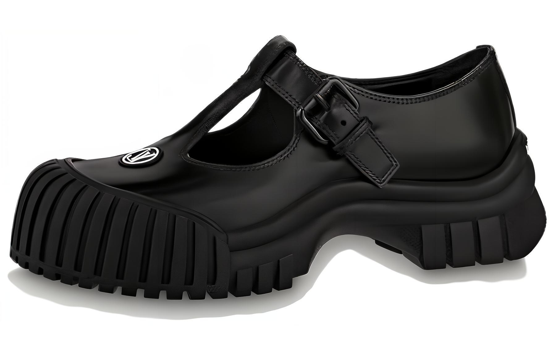 (Women) Louis Vuitton Ruby Mary Jane Shoes 'Black' 1ABUDF