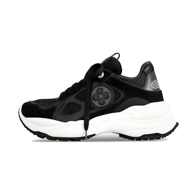 (W) LV Run 55 'Black Leather Low-Top CMFT'