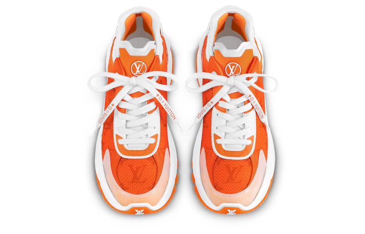 Purchase (W) Louis Vuitton Run 55 'Oranye Putih' Sepatu 1AB3CO