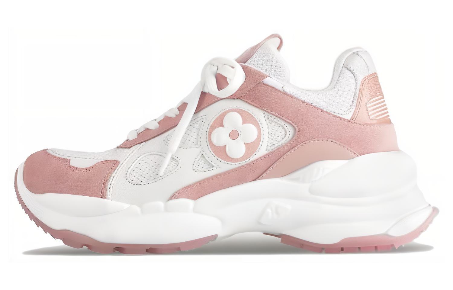 (Women) Louis Vuitton Run 55 'Pink Comfort Low-Top' 1ACGP2