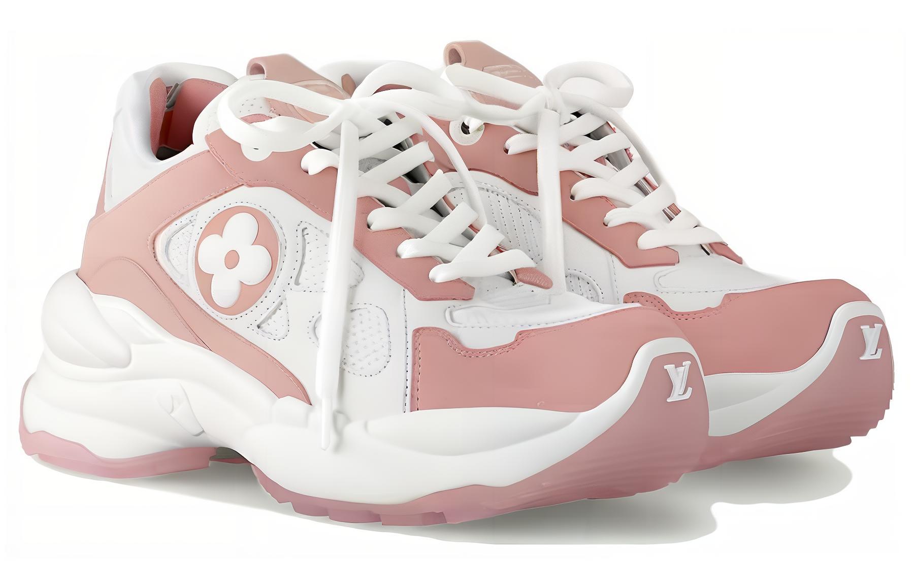 Order (W) Louis Vuitton Run 55 'Pink Comfort Low-Top' Sepatu Wanita 1ACGP2