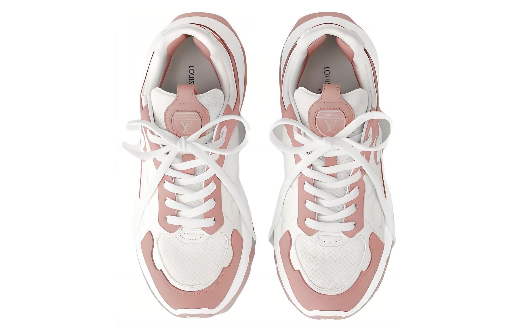 Lookbook (W) Louis Vuitton Run 55 'Pink Comfort Low-Top' Sepatu Wanita 1ACGP2