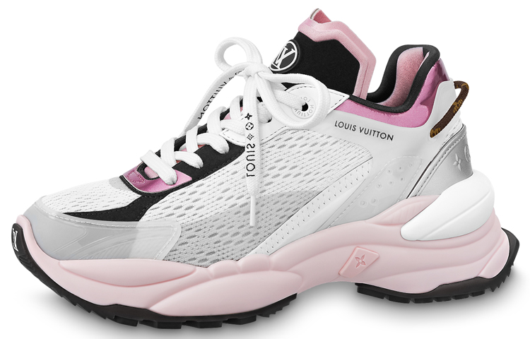 (Women) Louis Vuitton Run 55 'White Grey Pink' 1AA16F