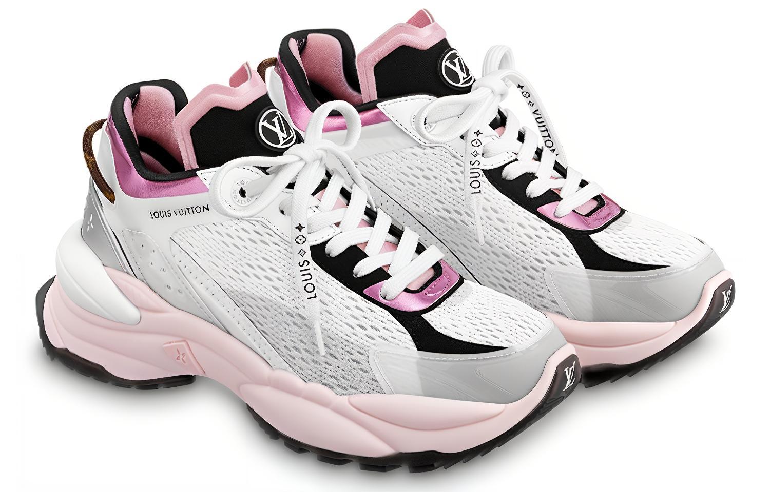 (W) LV Run 55 'White Grey Pink' 圖 4