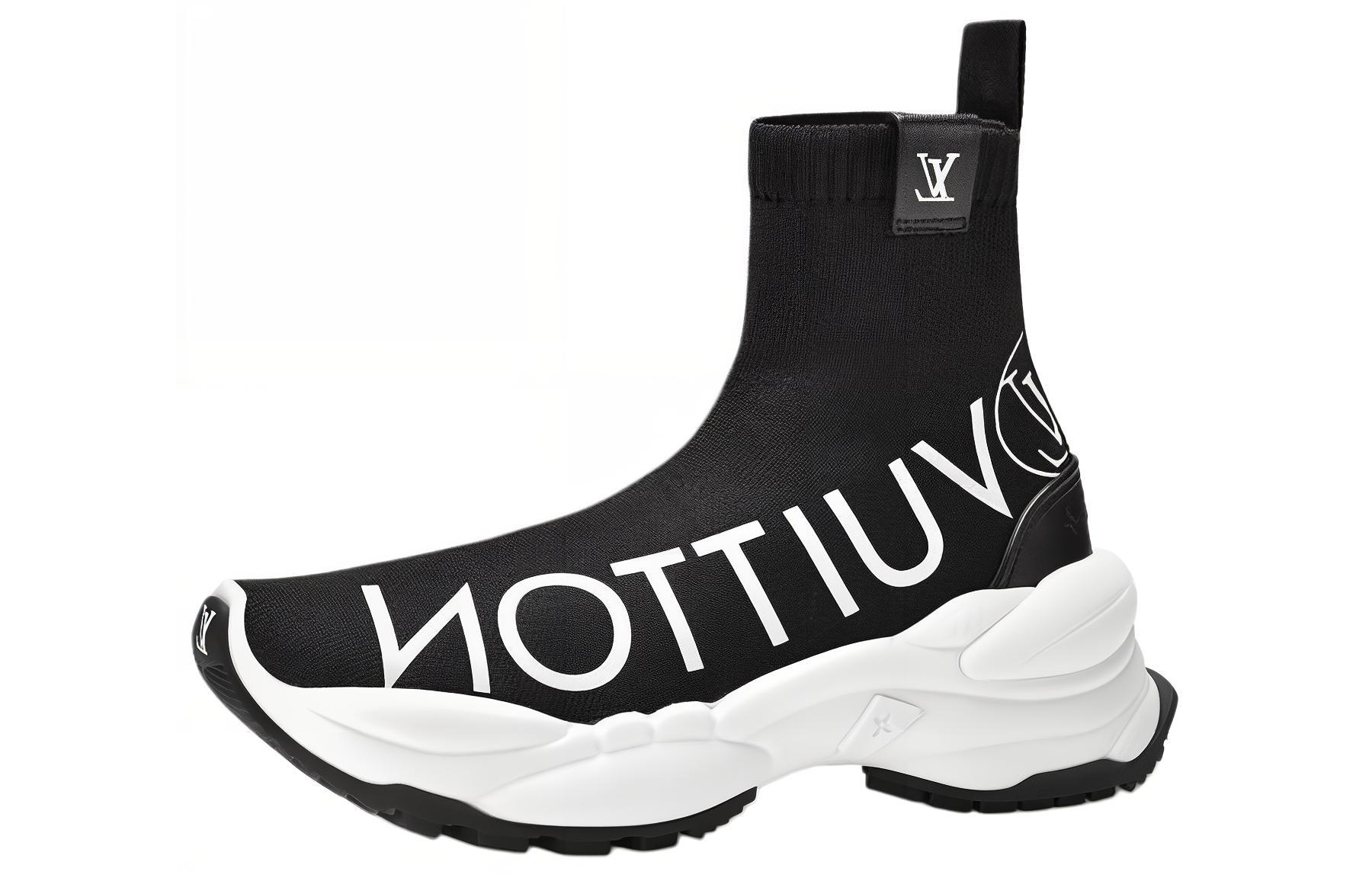 (Women) Louis Vuitton Run 55 High 'Black' 1A9H6N