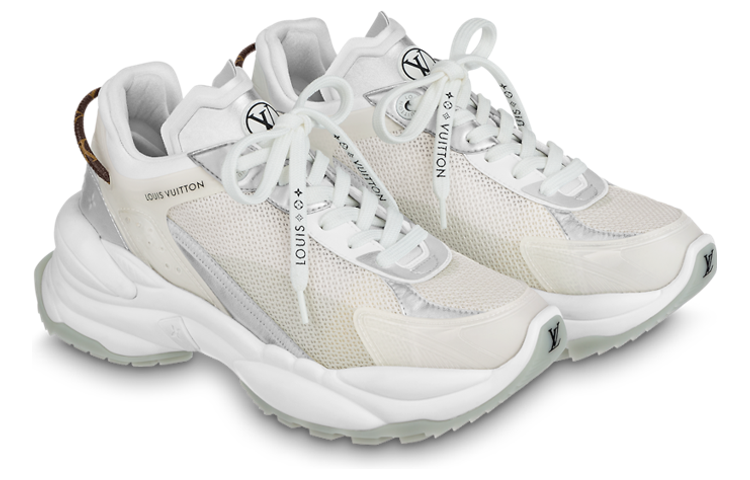 Lookbook (W) Louis Vuitton Run 55 Sneakers 'Beige' Pria/Wanita Beige Sneakers 1AAVGF