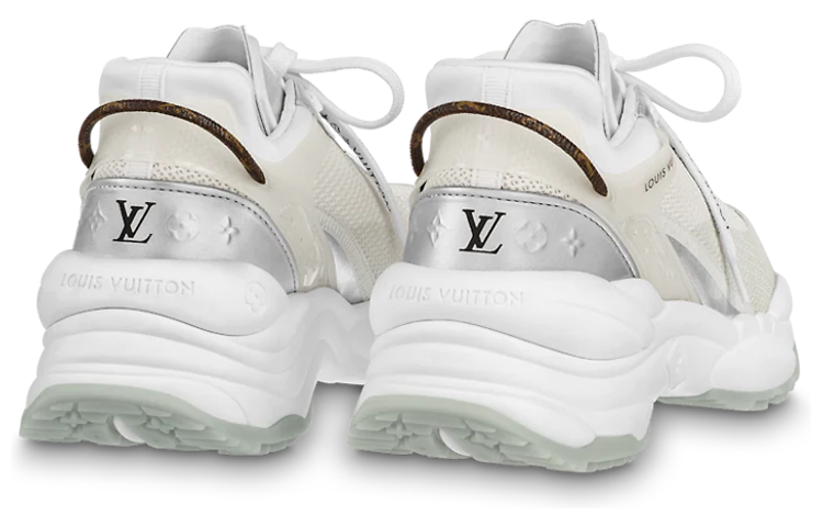 Shop (W) Louis Vuitton Run 55 Sneakers 'Beige' Pria/Wanita Beige Sneakers 1AAVGF