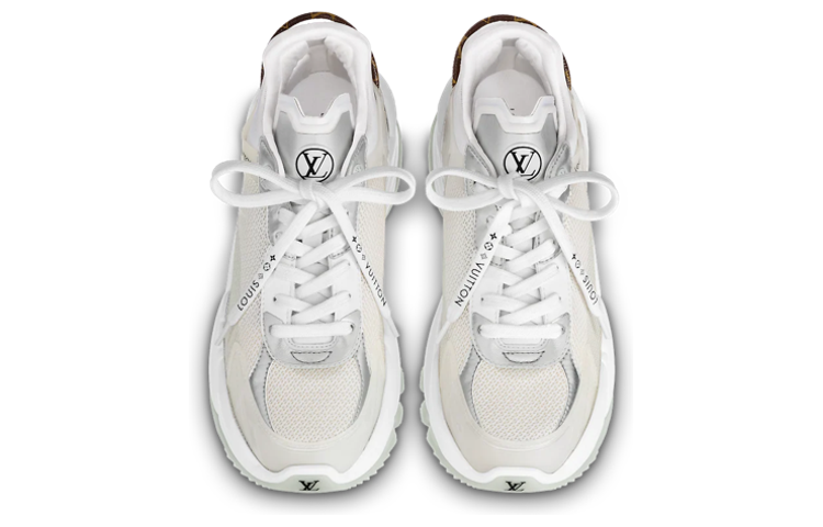 Purchase (W) Louis Vuitton Run 55 Sneakers 'Beige' Pria/Wanita Beige Sneakers 1AAVGF