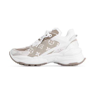 (W) LV Run 55 Sneakers 'Beige Monogram with Brown White'