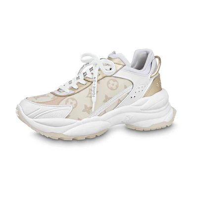 (W) LV Run 55 Sneakers 'Beige Monogram White'