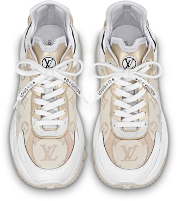 LOUIS VUITTON Run 55 牛仔布 繫帶 時尚百搭 防滑 低筒 運動休閒鞋 女款 米色 Shop LOUIS VUITTON Run 55 牛仔布 繫帶 時尚百搭 防滑 低筒 運動休閒鞋 女款 米色