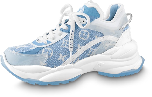 LOUIS VUITTON Run 55 標飾 繫帶 低筒 運動休閒鞋 女款 藍白 Buy LOUIS VUITTON Run 55 標飾 繫帶 低筒 運動休閒鞋 女款 藍白