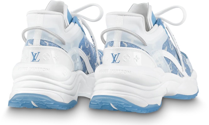 LOUIS VUITTON Run 55 標飾 繫帶 低筒 運動休閒鞋 女款 藍白 Purchase LOUIS VUITTON Run 55 標飾 繫帶 低筒 運動休閒鞋 女款 藍白